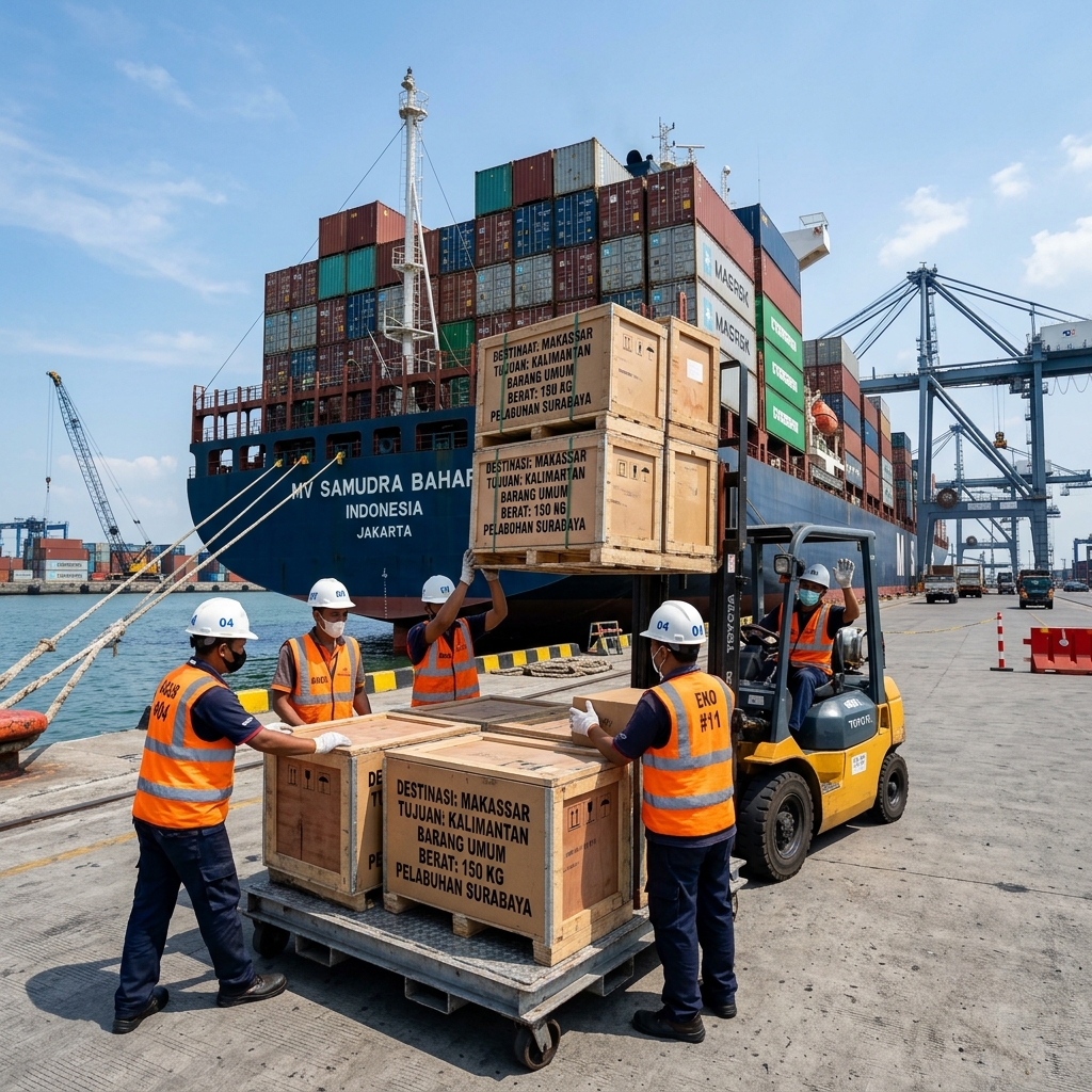 Tim profesional CV Fio Trans Cargo melayani pengiriman ekspedisi gresik aimas dengan standar terbaik